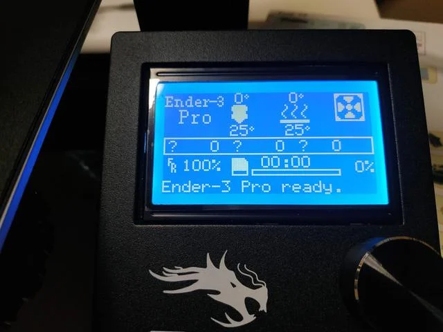 Интерфейс Ender 3 Pro